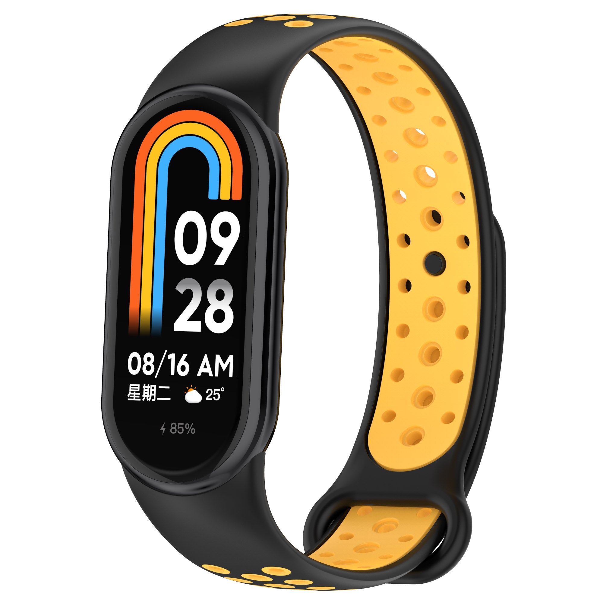 For Xiaomi Smart Band 8 Silicone Watch Band Replacement Bicolor Sports Wrist Strap For Xiaomi Smart Band 8 Silicone Watch Band Replacement Bicolor Sports Wrist Strap